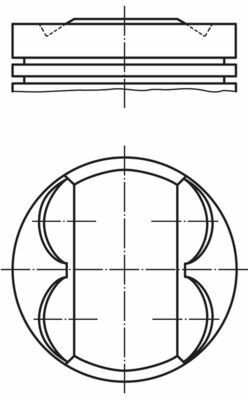 MAHLE 011PI00113000 | Motor Piston + Segman Komple (Std) Opel – Chevrolet 1.2 – A12xer | 4 Adet
