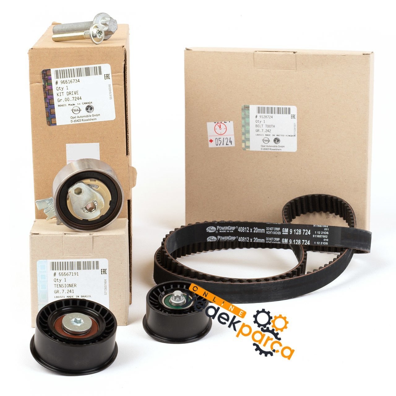 PSA 95516734 | Opel Tigra A 1.6 Benzinli (C16XE-X16XE) Triger Seti Orijinal