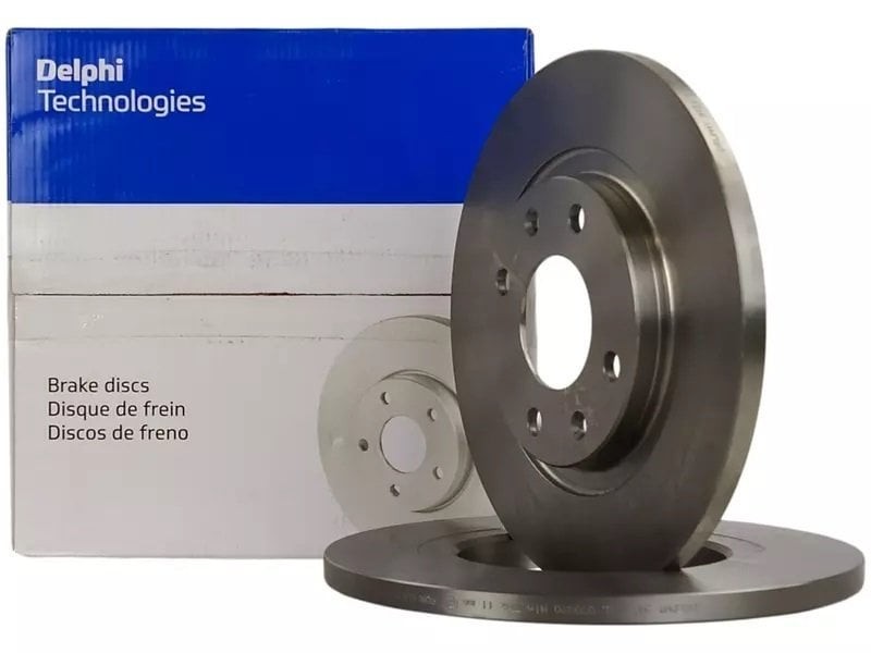 DELPHI BG3364 | Peugeot 206 1998-2011 Ön Fren Disk (Hava Soğutmasız) 247 mm Takımı