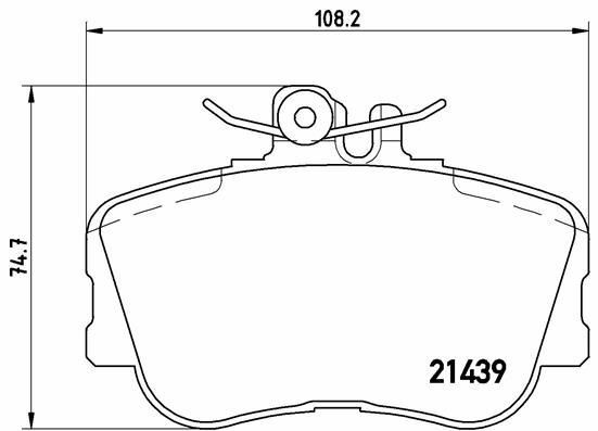 BREMBO P06017 | Fren Balatası Ön (Mercedes W202 C Serisi)