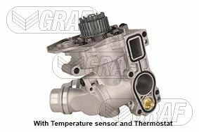GRAF PA1359 | Devirdaim + Gövde + Termostat 09-Golf.V.VI-Jetta-Passat-A3-A4 1.8Tfsi-2.0Tfsi