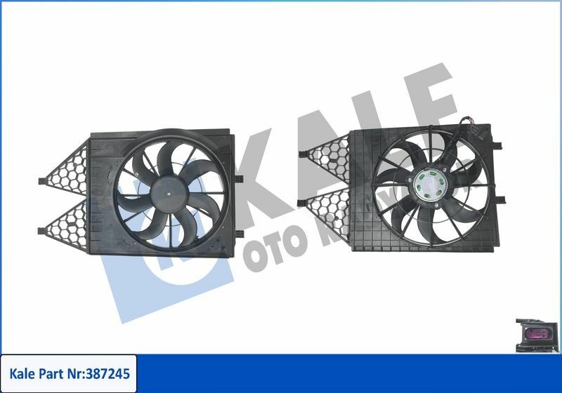 KALE 387245 | Fan Motoru + Davlumbaz 09-Polo-Cordoba-Ibiza-Toledo-Fabia
