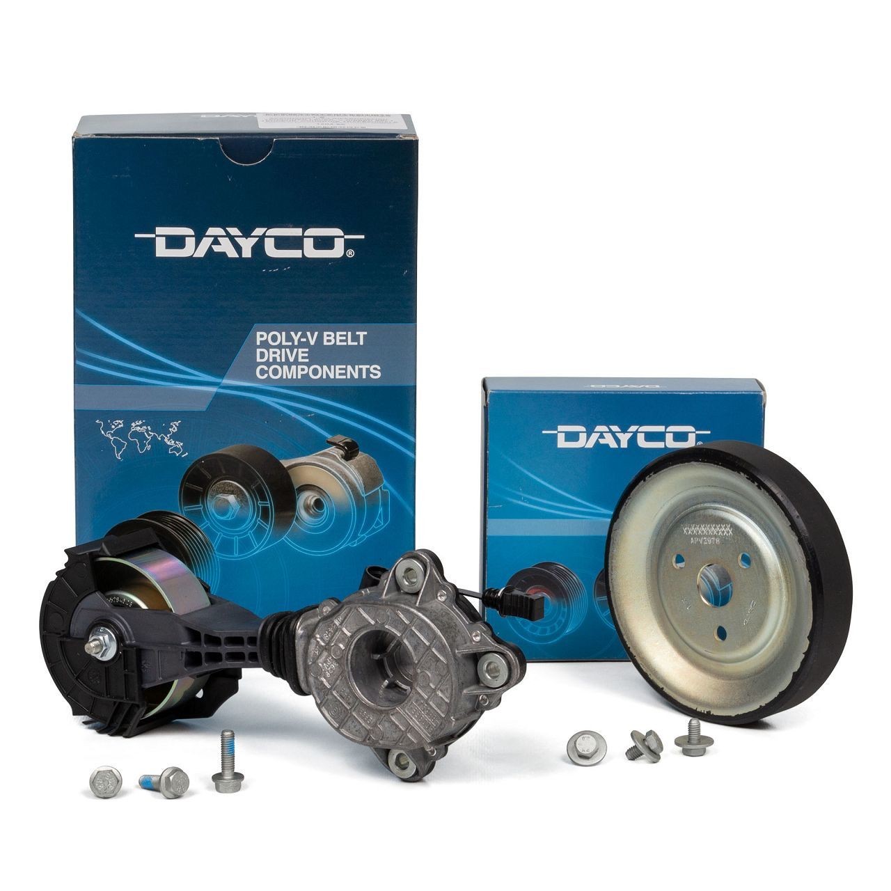 Citroen C3 2009-2020 1.4-1.6 Elektrikli V Kayış Gergi Kütüğü ve Devirdaim Kasnağı Dayco Marka