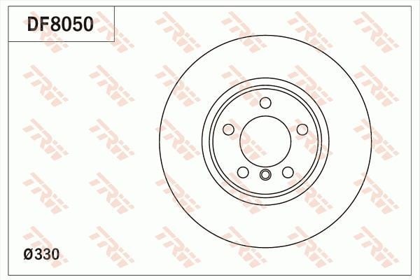 TRW DF8050 | Disk On 11-3-Seri (F30-F31-F80) Kaplamalı | 1 Adet