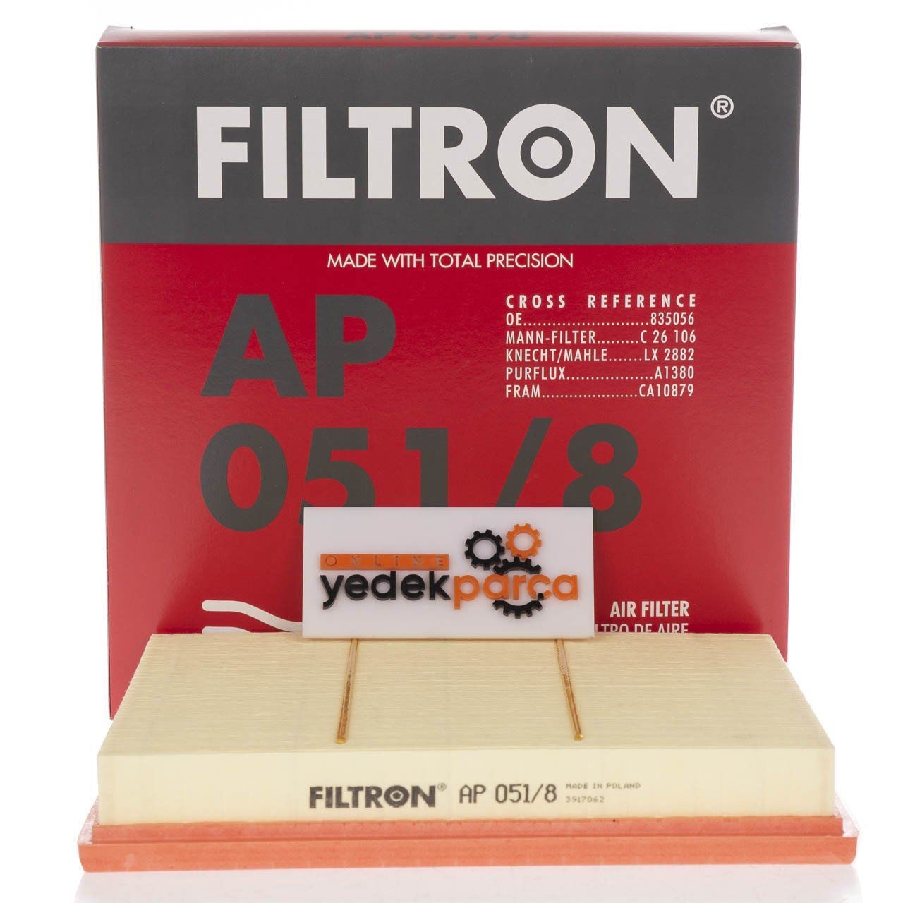 FILTRON AP051-8 | Chevrolet Cruze 1.6 Benzinli Hava Filtresi AP051/8
