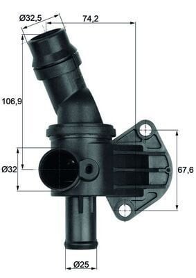 MAHLE TI887 | Termostat 87°C 04-11 Passat-Jetta-Golf.V 2.0Fsi