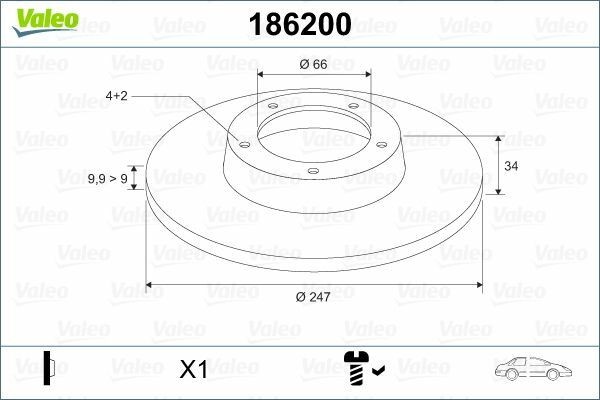 VALEO 186200 | Fren Diski Ön 106 I (1A, 1C) 91-961.4 D 1.0 1.1 1.6 1.5 D 1.0 1.5 D 106 II (1A_, 1C_) 96-041.0 İ 1.1 İ 1.6 İ 1.6 İ 1.5 D 1.1 İ 1.0 İ 1.5 D Electric 205 I (741A / C) 83-871.0 1.1 1.1 1.4 1.4 106 91-205 83-93 / Zx 91-97 Saxo 96-C15 Düz 247,25