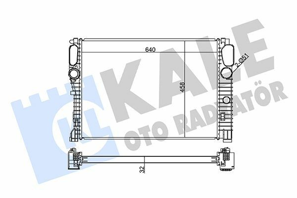 KALE 351900 | Motor Su Radyatörü C219 04-10 W211 02-08 S211 03-09
