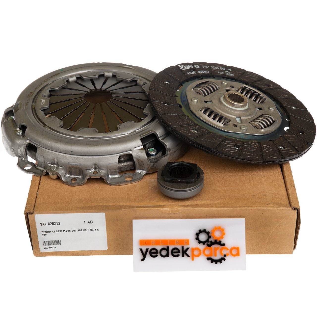 VALEO 587984 | Peugeot 206 1.6 16Valf Benzinli Debriyaj Seti Orijinal