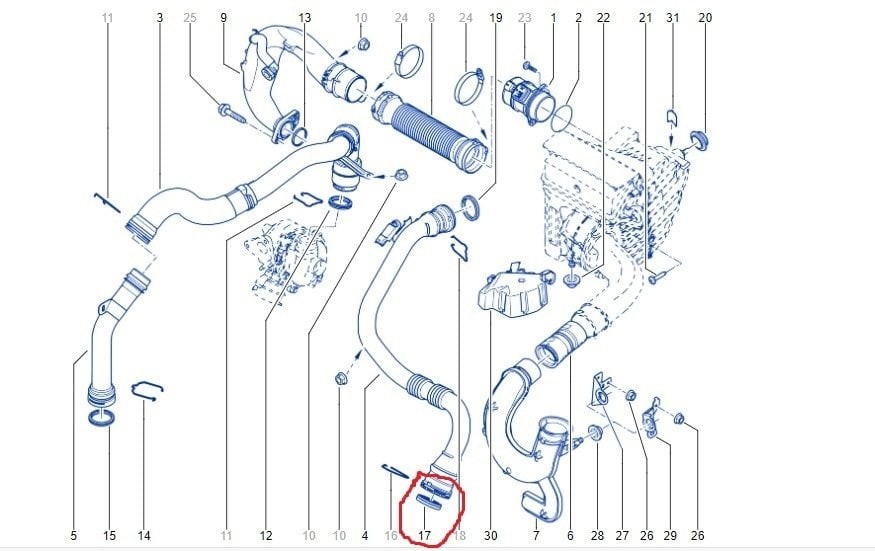 MAIS 7701068601 | Renault Fluence 1.5 dCi Turbo Boru Conta Oringi Alt