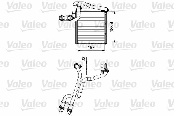 VALEO 811536 | Kalorifer Radyatörü (VW Golf 10-14 Jetta 11-18)