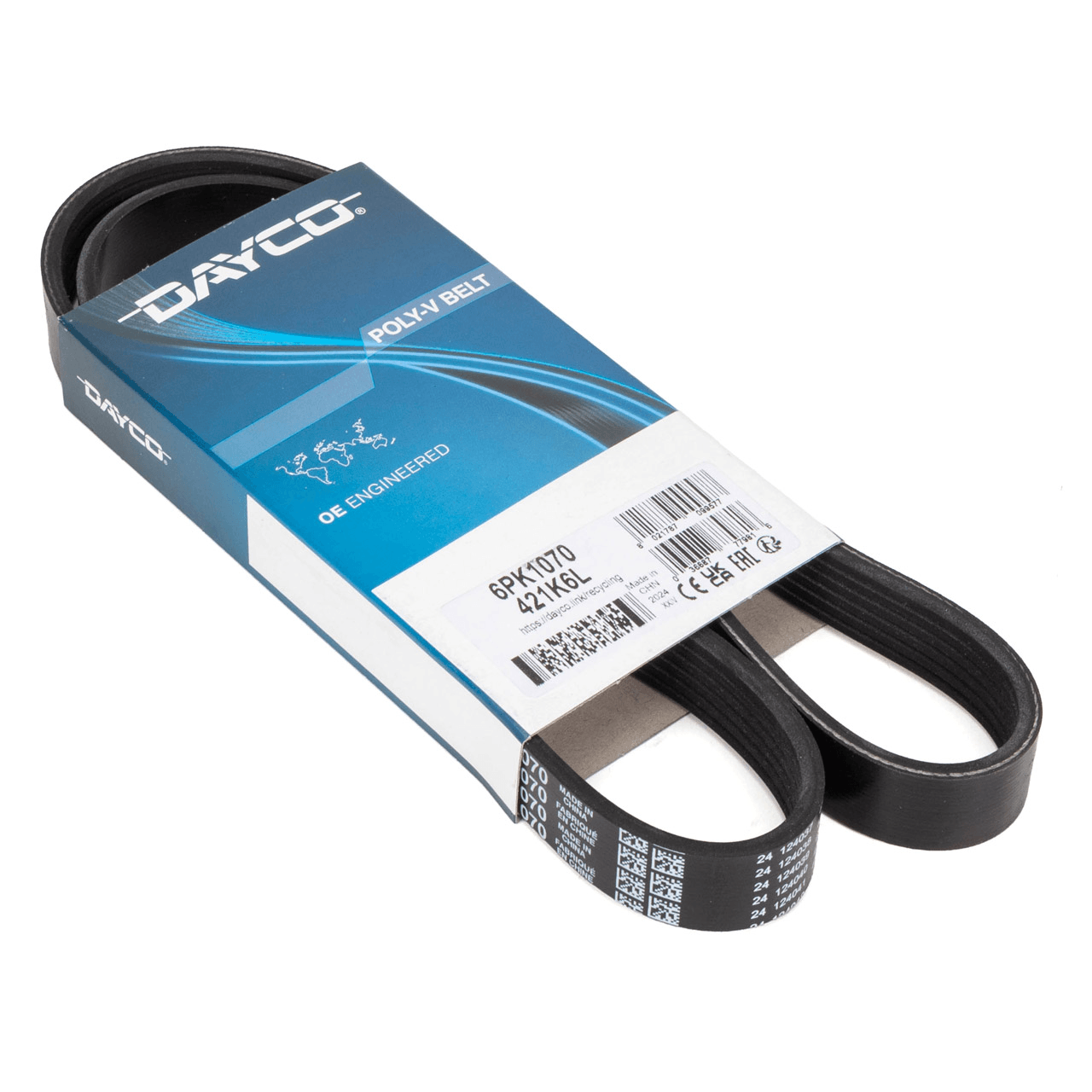 DAYCO 6PK1070 | Kanallı Kayış Caddy II Golf II Golf V Passat Peugeot 306 406 Citroen Xsara Audi BMW Mitsubishi Nıss