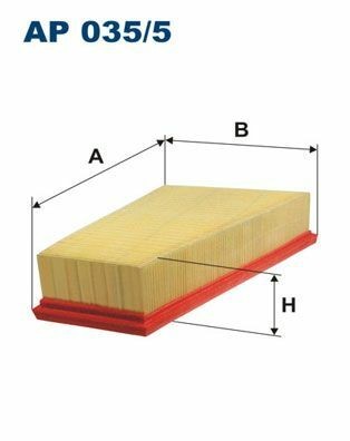 FILTRON AP035-5 | Hava Filtresi 13-A-Seri (A180-A200) B-Seri (B180-B200) Ucgen
