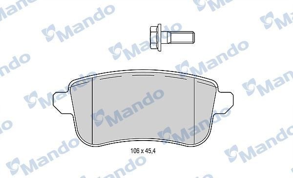 MANDO MBF015295 | Fren Balata Arka 16-Megane.IV-Talisman 1.5-1.6Dci (El Frenı Elektrikli Olan)