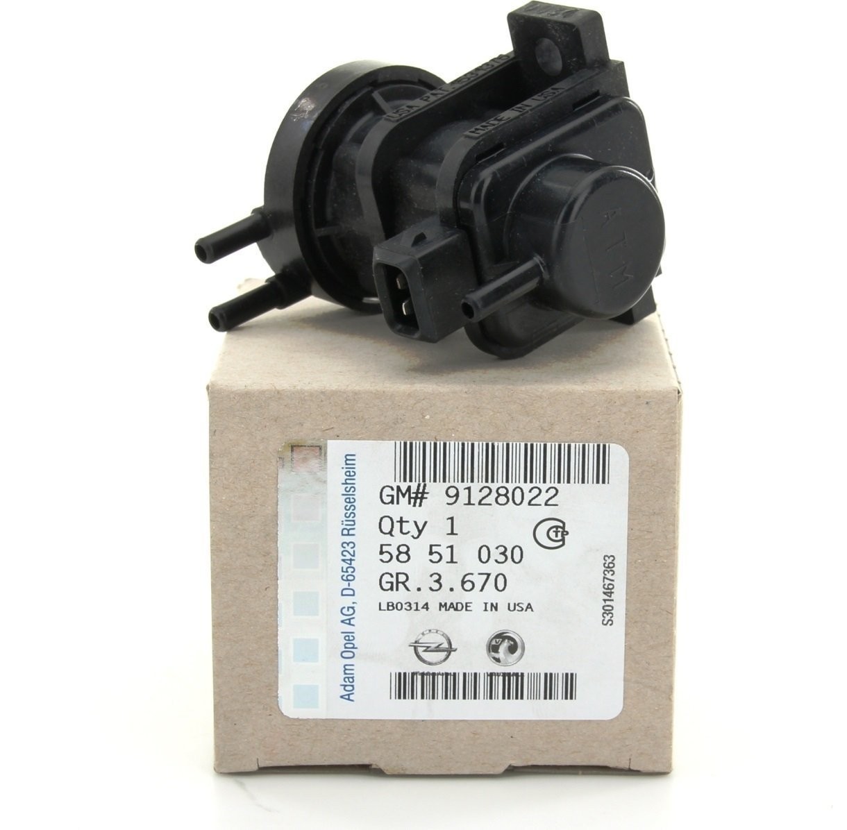 PSA 9128022 | Opel Zafira A 2.0 Dizel Turbo Selenoid Valfi Orjinal