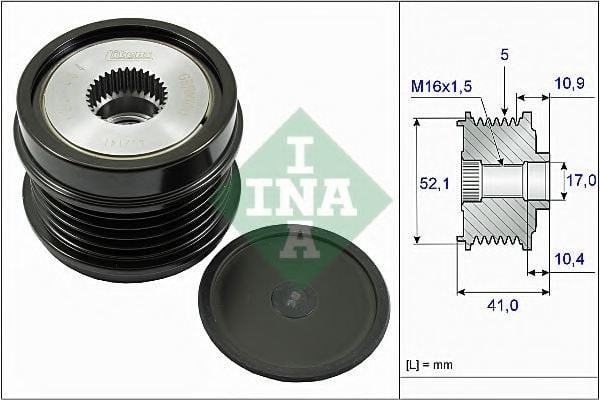 INA 535027210 | Mercedes A Serisi W176 Kasa Şarj Dmo Alternatör Kasnağı