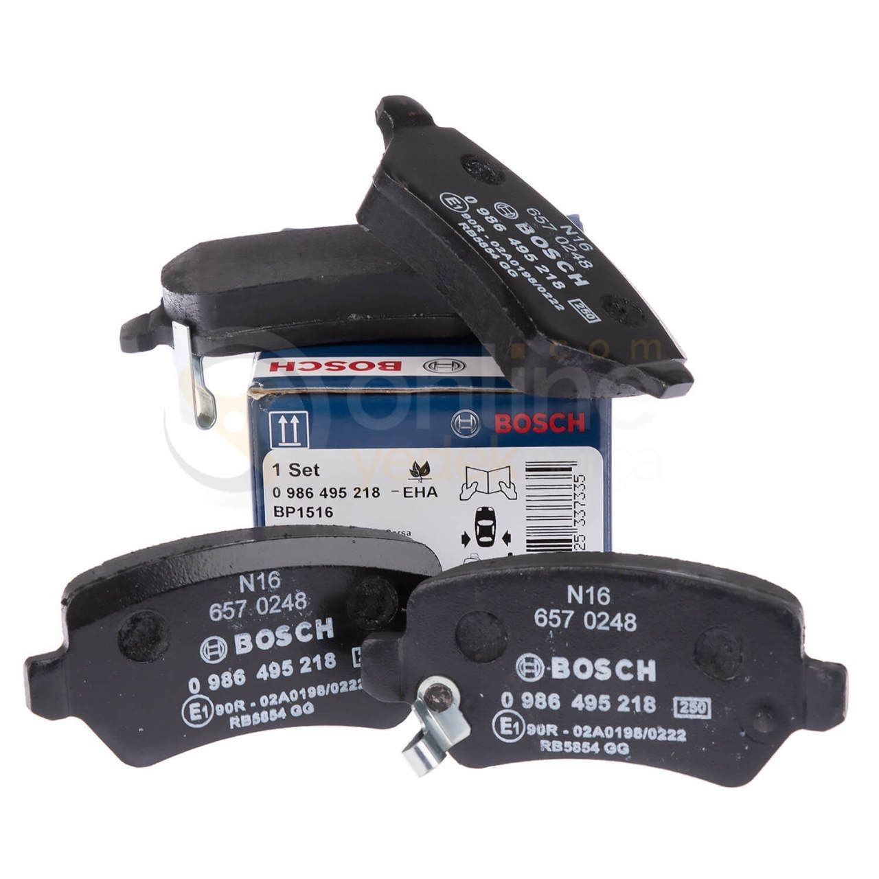 BOSCH 0986424646 | Opel Meriva B Arka Teker Diskli Fren Balata Takımı