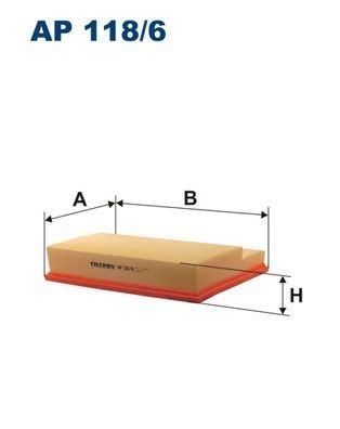 FILTRON AP118-6 | Hava Filtresi 93-00 C-Seri (W202)