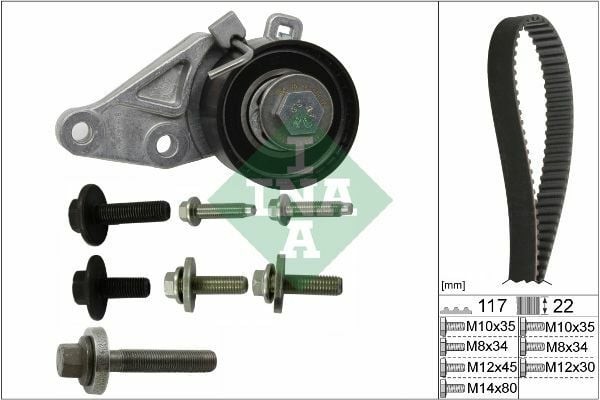 INA 530014010 | Triger Tk 98-Focus-Fiesta-Fusion-Ma.2-Vo.S40 1.25İ-1.4İ-1.6İ 16V (Aof-50)