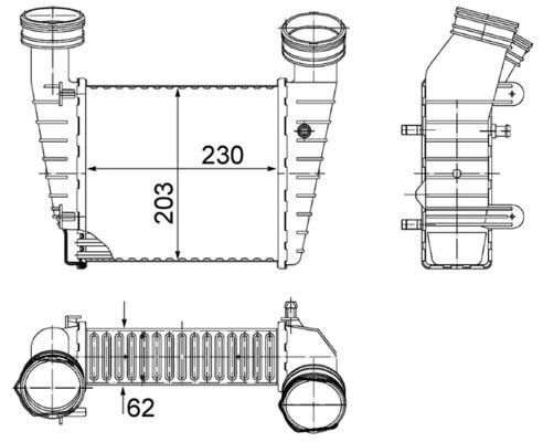 MAHLE CI347000S | Turbo Radyatör Intercooler Avb Awx Avf Bsv Passat 97-05 Superb 02-08