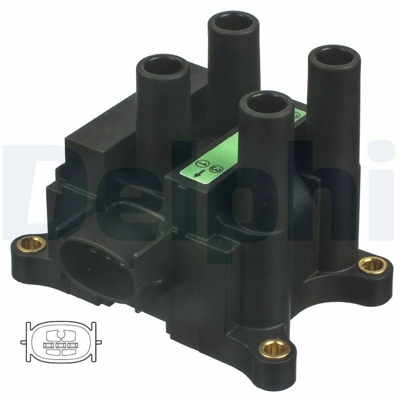 DELPHI CE20042-12B1 | Bobin 96-Focus-Fiesta-Mondeo 1.4-1.6-1.8-2.0 16V