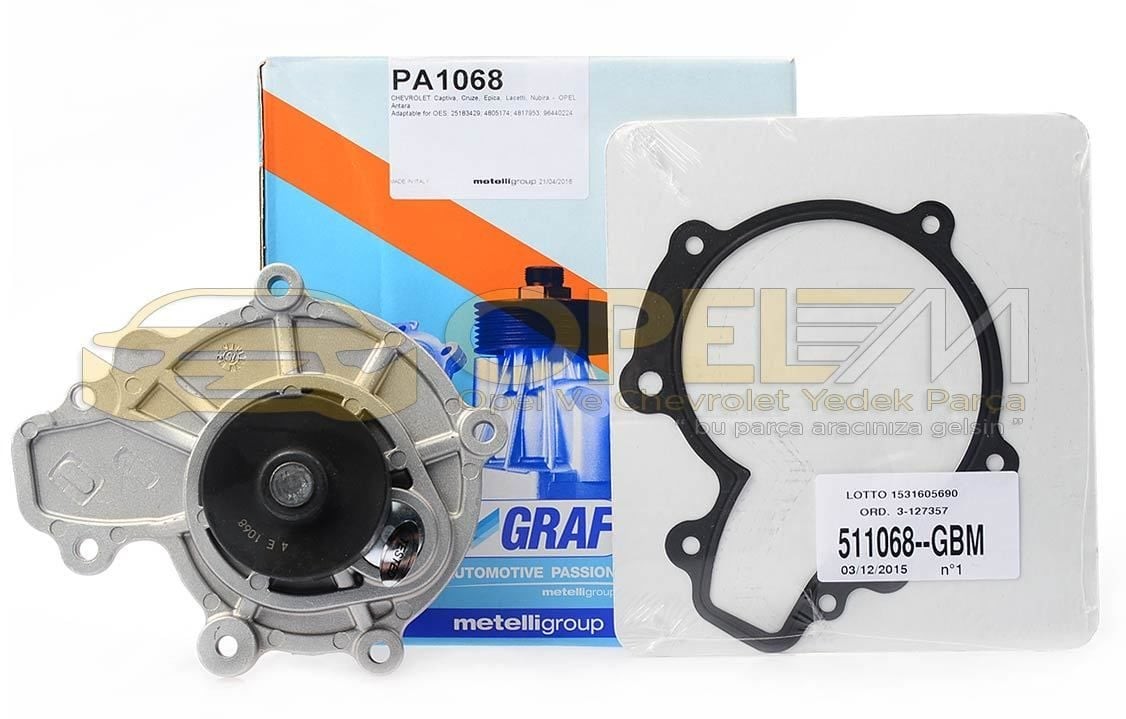 GRAF PA1068 | Chevrolet Captiva 2.0 Dizel Devirdaim Su Pompası 2007-2011