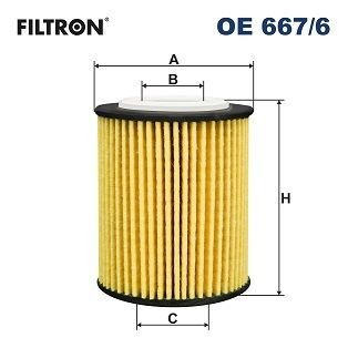 FILTRON OE667-6 | Yağ Filtresi 2008-208-3008 II-301-308 II-5008 II-508-Expert-Partner-Berlingo-C3 III-C4 Cactus-C4 Picasso-C-Elysee-Jumpy 1.5Bluehdı