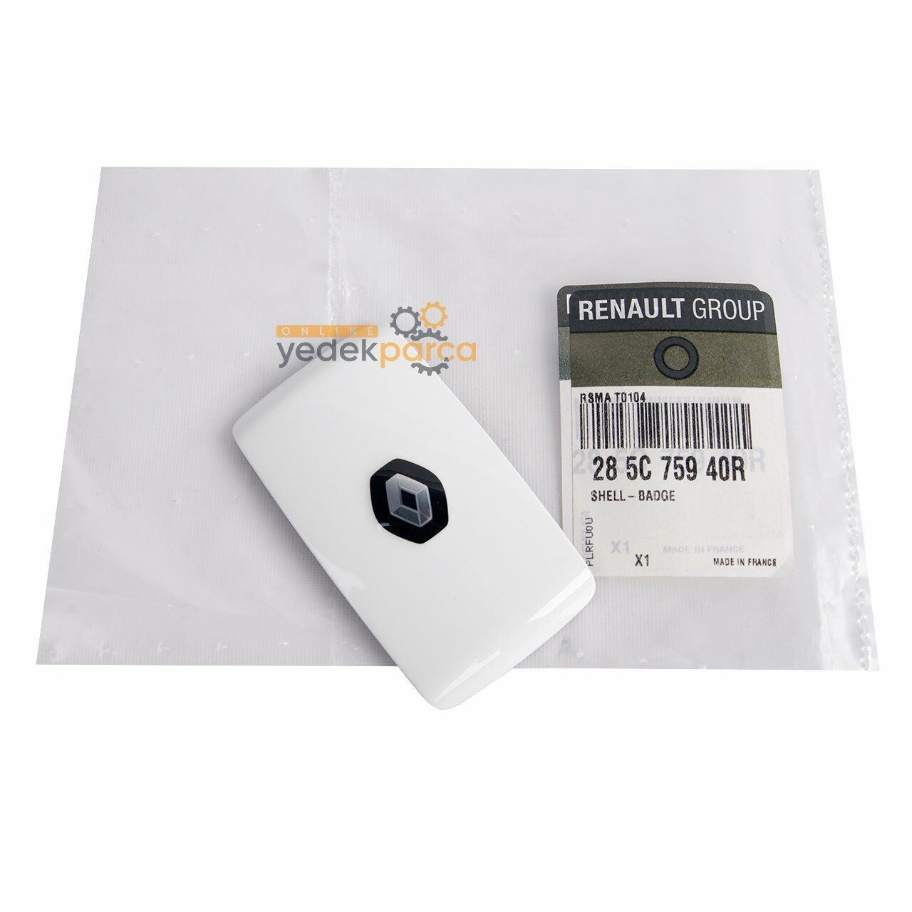MAIS 285C75940R | Renault Captur 2 Anahtar Kapağı Beyaz