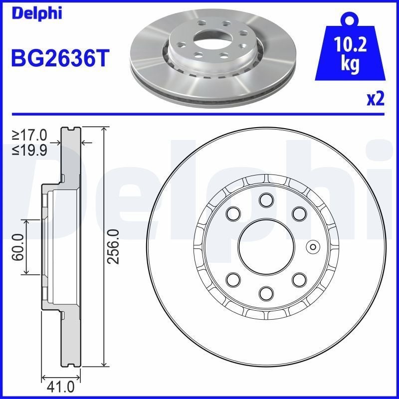 DELPHI BG2636T | Disk On Vectra.A 1.8 8V *C18nz* | 1 Adet