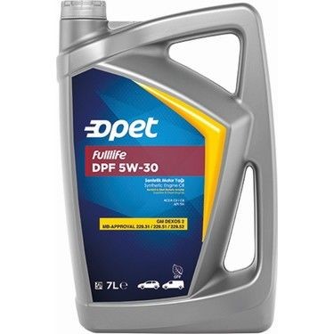 OPET 7LİTRE5W30 | FULLİFE DPF 5W30 Tam Sentetik 7 Litre Motor Yağı