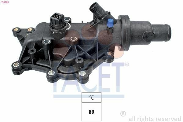 FACET 7.8705 | Termostat 89°C Clio III 05-12 Megane II 02-08 Megane III 08-15 Scenic II 05-08 Fluence 09-15 1.4 16V 1.6 16V