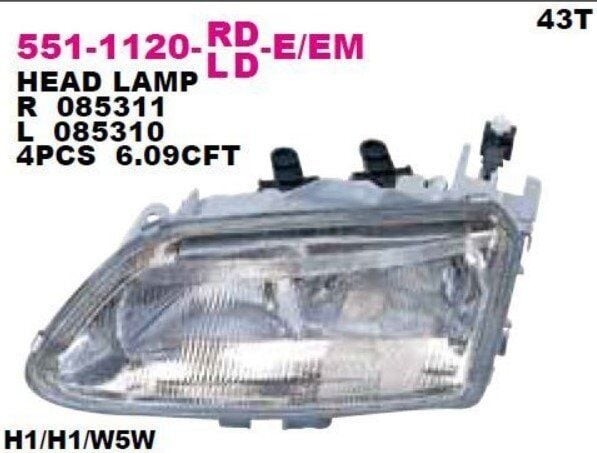 DEPO 551-1120R-LD-EM | Renault Laguna 1 1995 Model Sağ Far Elektrikli