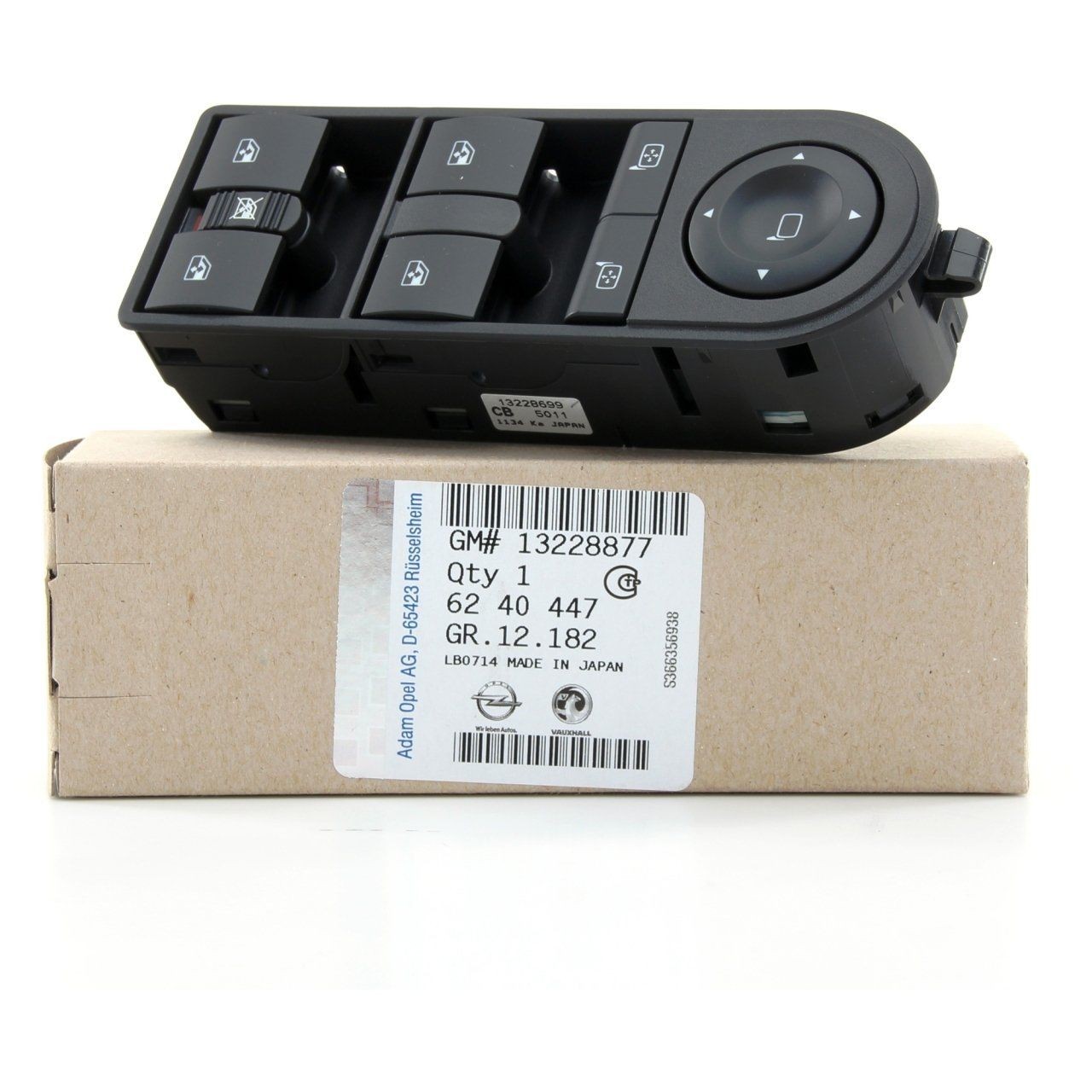 PSA 13228877 | Opel Astra H Sol Cam Kaldırma Düğmesi Orijinal