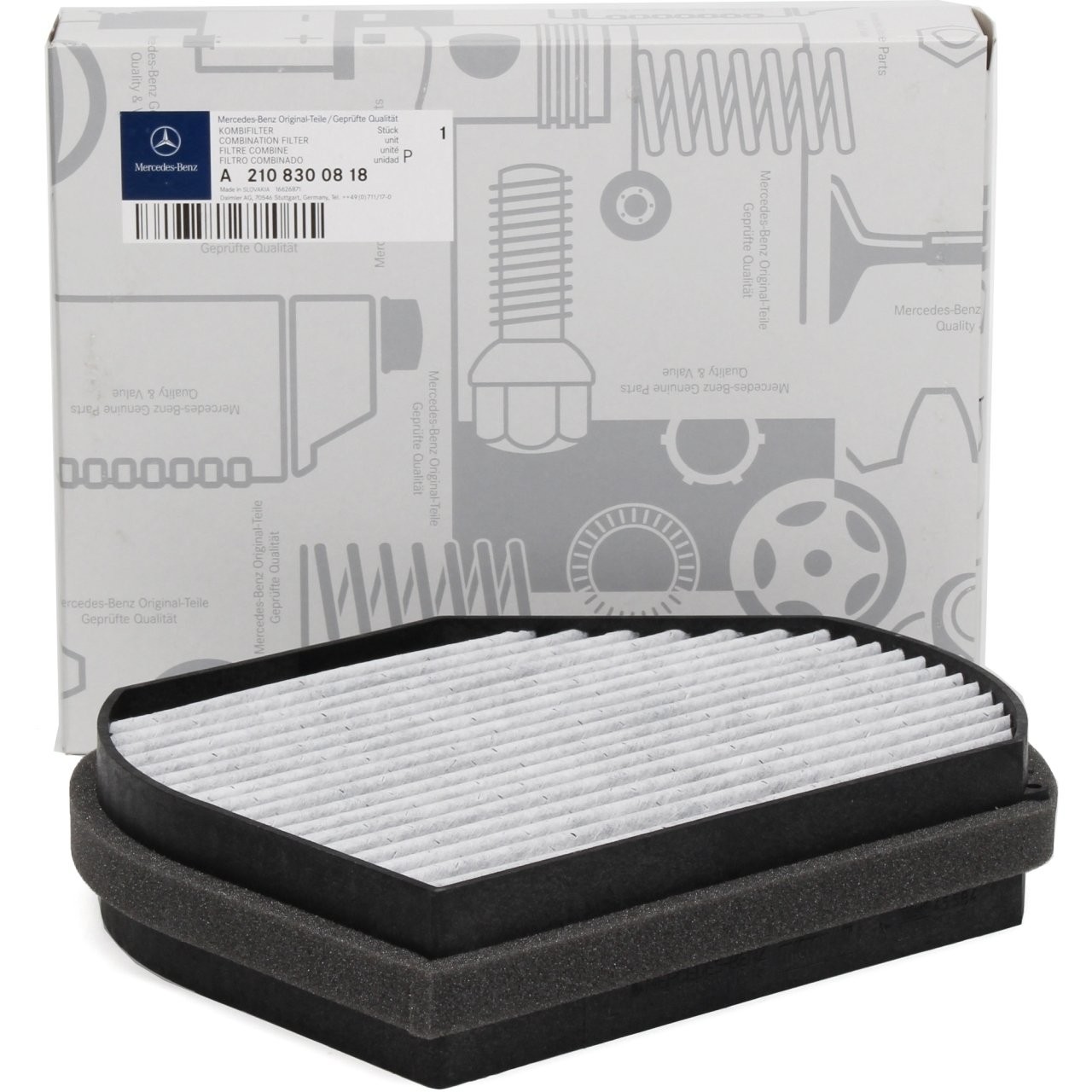 MERCEDES-BENZ A2108300818 | W208 CLK Serisi Karbonlu Polen Filtresi Orijinal (2108300818)