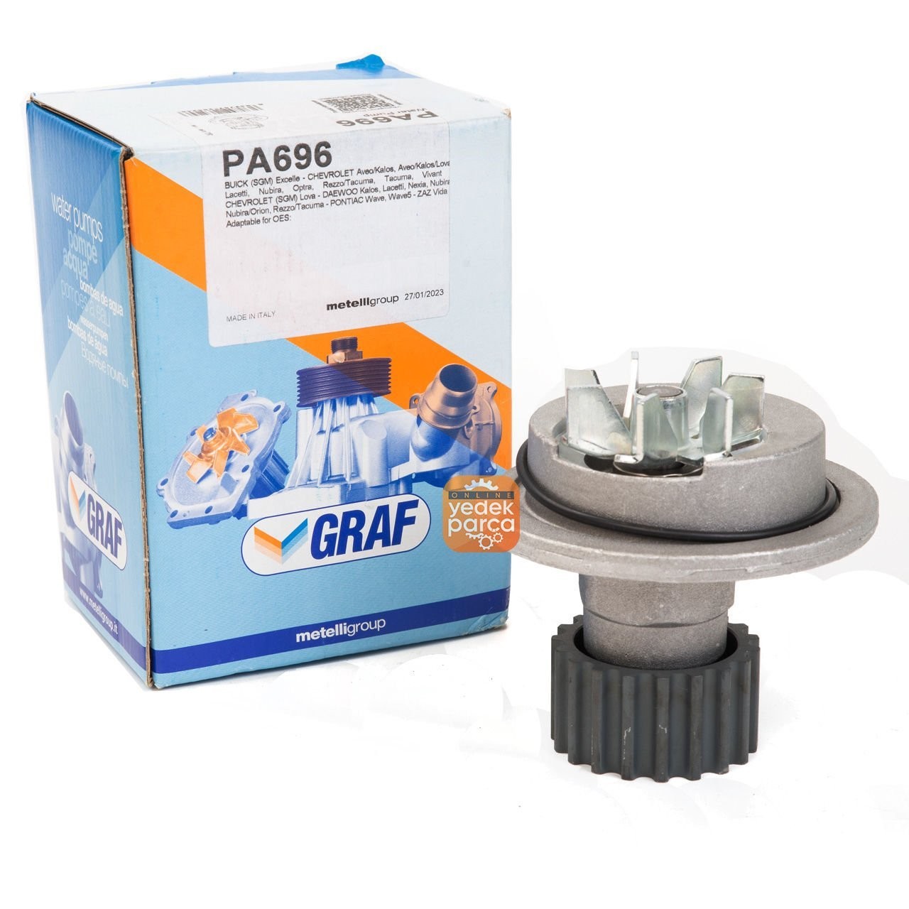 GRAF PA696 | Chevrolet Kalos T200 1.4 -1.6 Benzinli Devirdaim Su Pompası