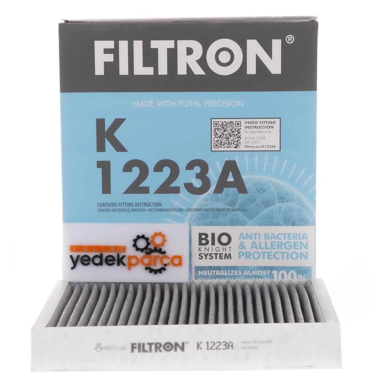 FILTRON K1223A | Chevrolet Cruze Karbonlu Polen Filtresi 1808246