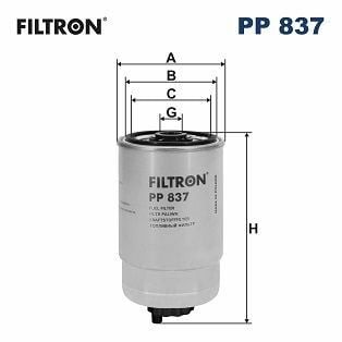 FILTRON PP837 | Mazot Filtresi 06-Hı.Getz-Accent.Era-Ka.Rio 1.5Crdi