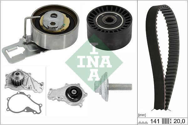 INA 530069830 | Triger Eksantrik Gergi Seti (Su Pompası Dahıl) C5 III C4 II Ds4 208 308 3008 5008 08-Partner Tepe