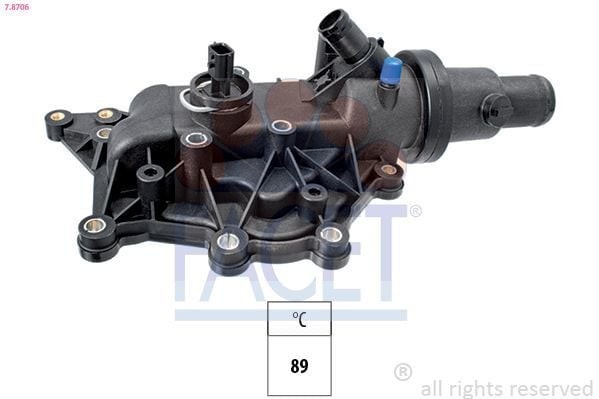 FACET 7.8706 | 89C Termostat Komple K4m Kangoo Clio Clıo III Megane II Fluence Modus Scenic II