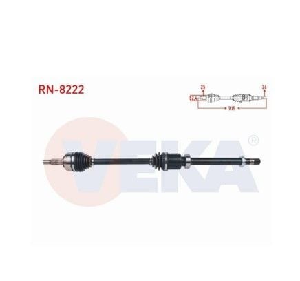 VEKA RN-8222 | Renault Captur 2013- 1.5 dCi Manuel 6 İleri Sağ Aks Komple Yerli Marka