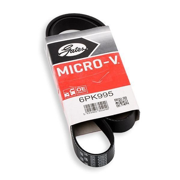 GATES 6PK995 | Seat İbiza 2003-2009 1.4 TDI Motor V Kayışı
