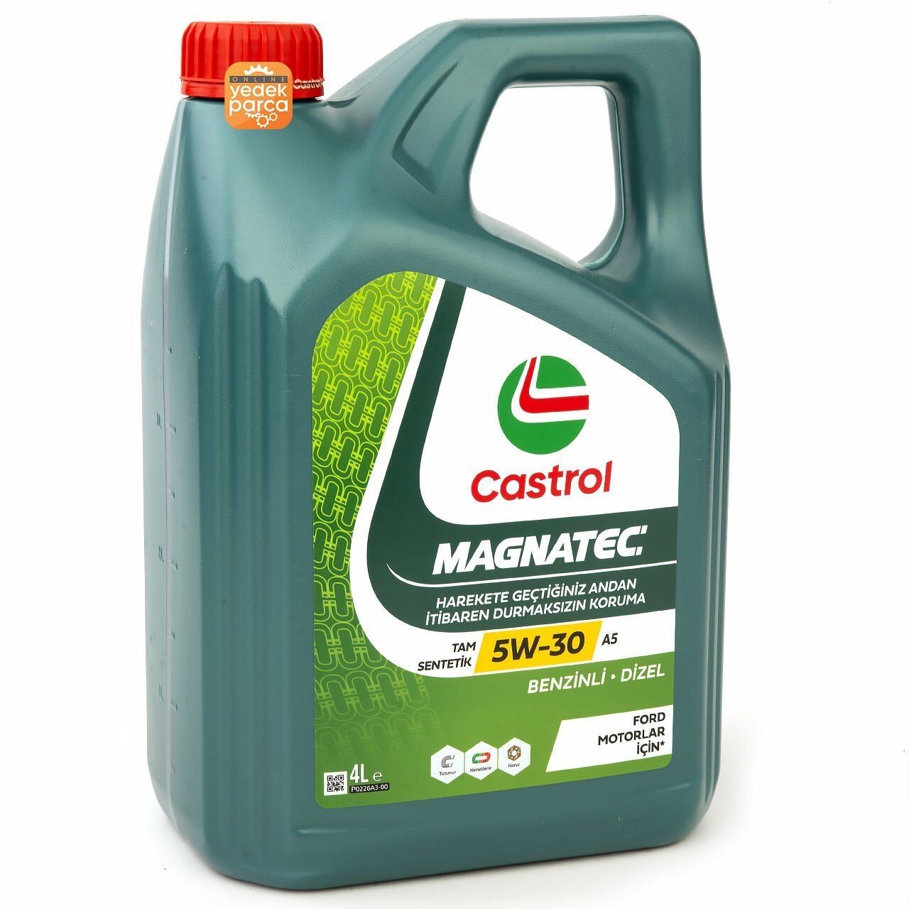 CASTROL 5W30-A5 | Magnatec A5 4 Litre Motor Yağı (2024 Üretim Yılı Yeni Ambalaj)
