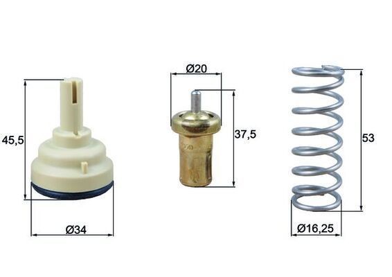 MAHLE TX181105D | Termostat 105°C-120°C Golf.V-Jetta-Passat