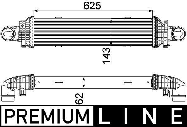 MAHLE CI357000P | Turbo Radyatörü (Intercooler) 07-C-Seri (W204-S204) E-Seri (W212-S212) Glk-Seri (X204)