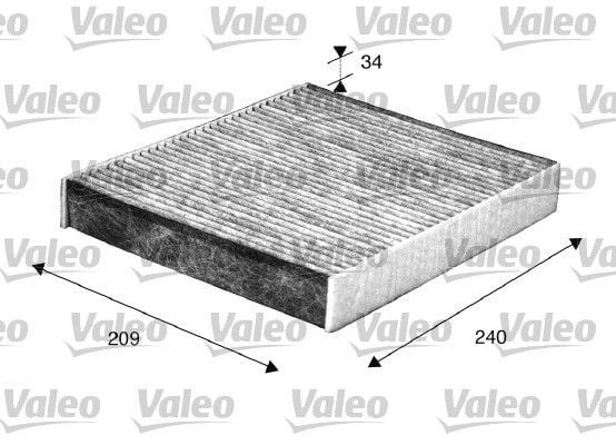 VALEO 698883 | Kabin Filtresi Karbonlu-(Ford Focus Cmax 03-Mondeo 07-14-Kuga 08-12)