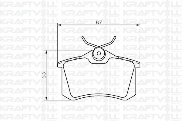 KRAFTVOLL 07010012 | Fren Balatası Arka Golf IV Bora Audi A1 A3 A4 A6 A8 Altea Cordoba Ibiza III IV V / Megane II III Megane IV Hb Fluence / C3 P307 P1007 Partner II Berlingo II C3 Picasso C3 III Ds3 P207 1,4I 1,6I 16V 2,0I 2,0Hd P308 C4 P807 C8