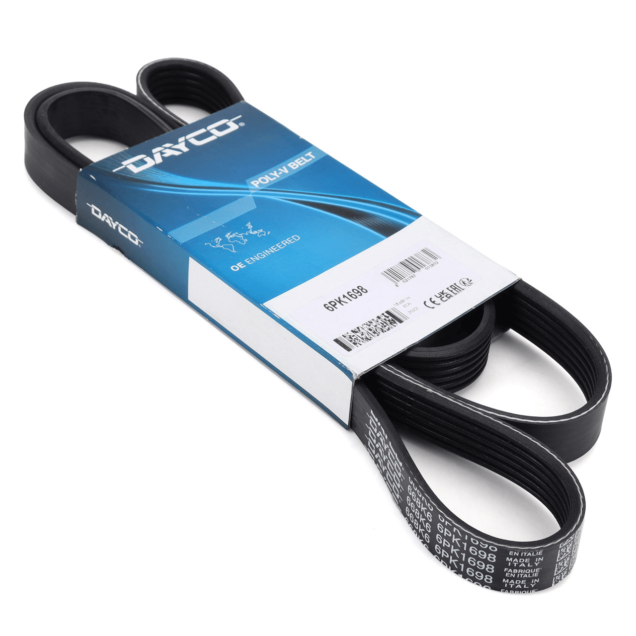 DAYCO 6PK1698 | Kanallı Kayış Audi 100 Golf V Touran Jetta III Scirocco Tiguan Eos Golf VI Passat P306 P405 6Pk1698