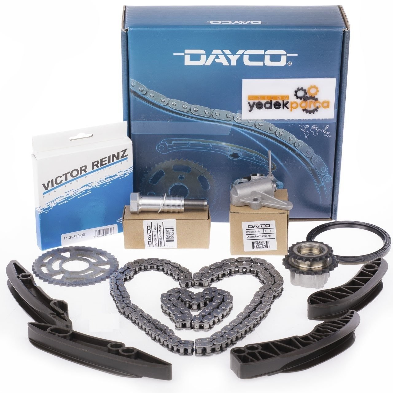DAYCO KTC1100 | Bmw 3 Serisi E90 Kasa 320d N47 Motor Eksantrik Ve Yağ Pompa Zincir Seti Komple Dişlili Kit