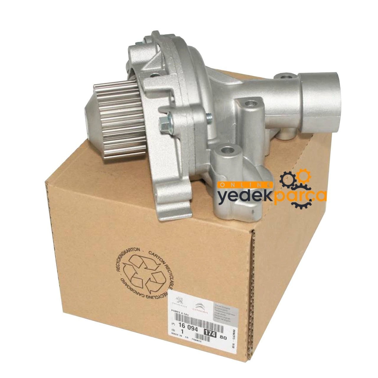 PSA 1609417480 | Peugeot 206 2.0 16Valf Benzinli Su Pompası Devirdaim Orijinal