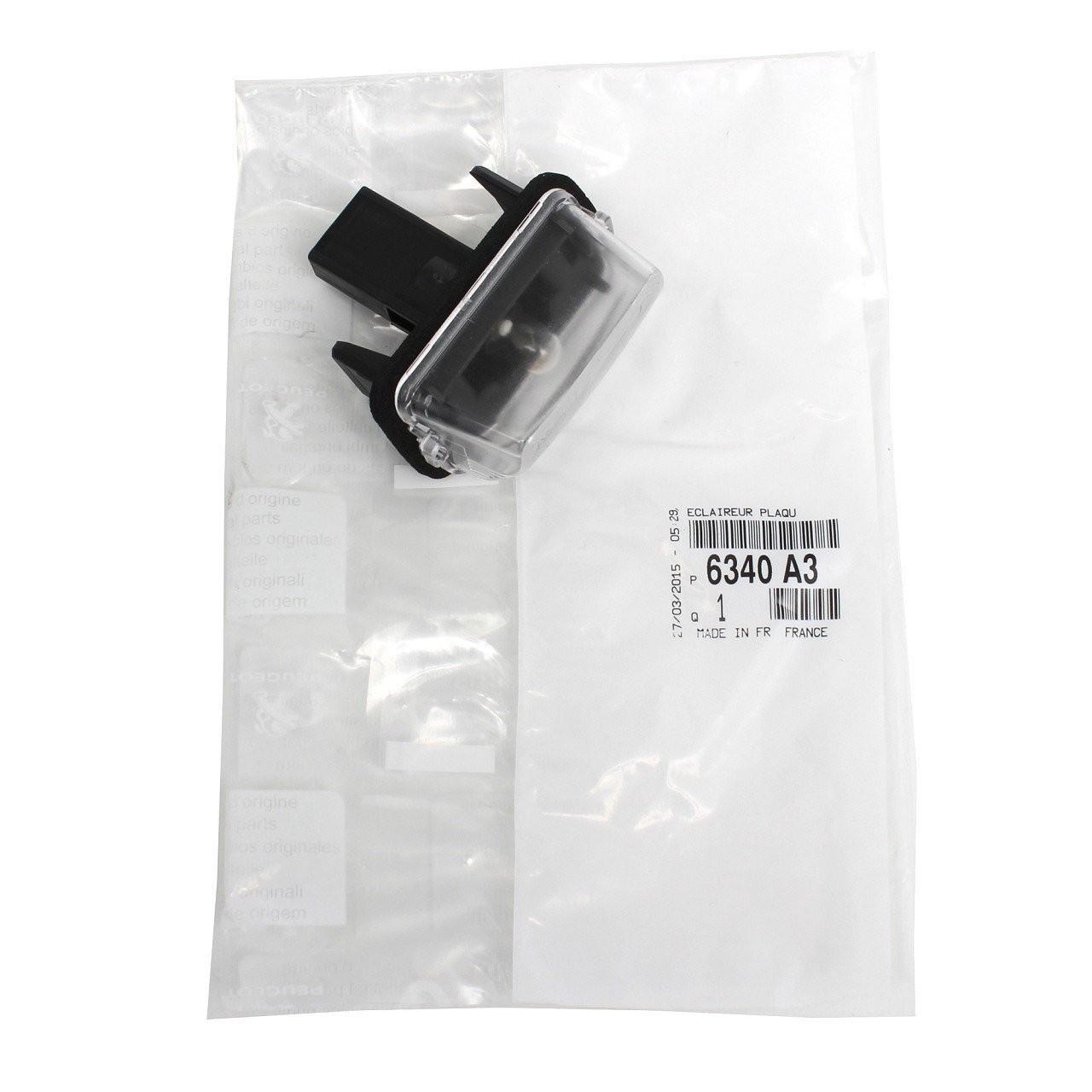 PSA 6340.A3 | Peugeot 206 1998-2011 Arka Plaka Lambası Orijinal